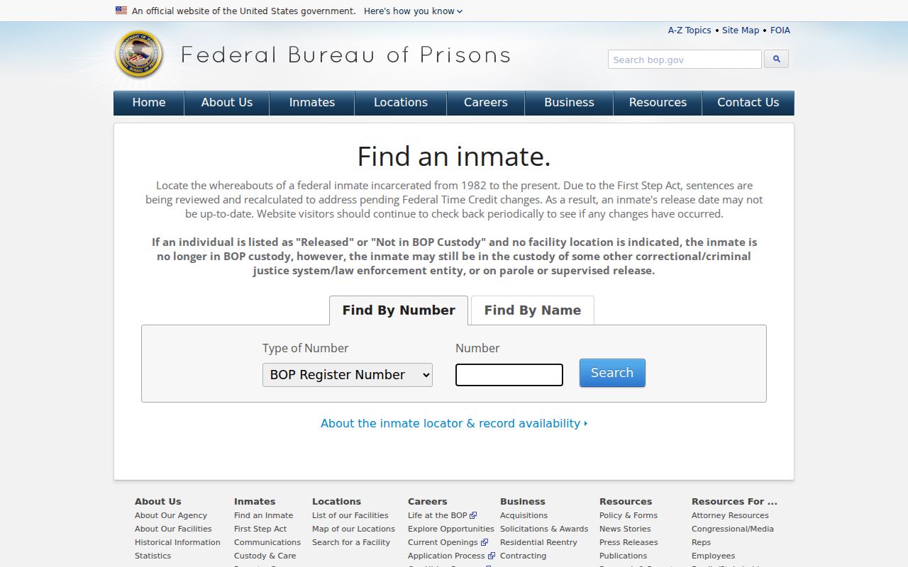 Idaho court clerk records compared with federal inmate locator