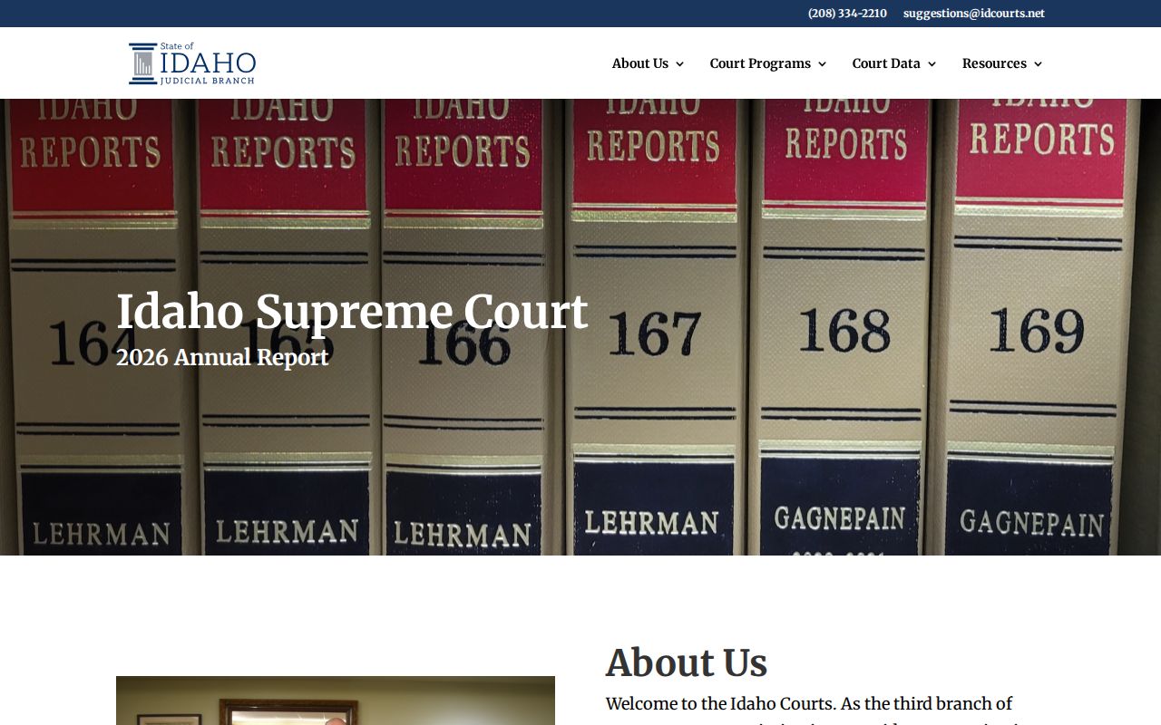 Idaho court records annual report and statewide caseload