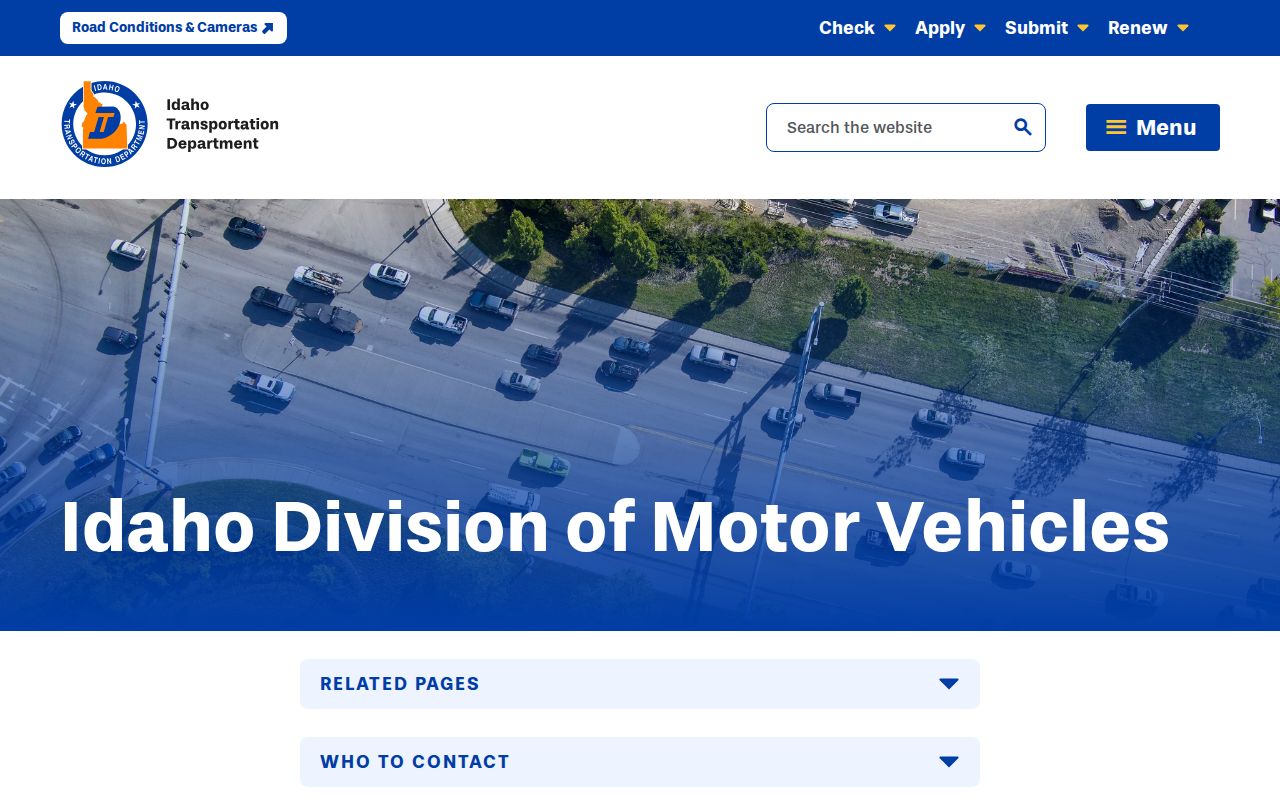 Idaho traffic court records and ITD DMV services